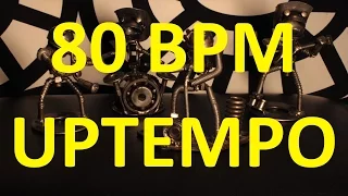 80 BPM - Uptempo Pop Rock - 4/4 Drum Track - Metronome - Drum Beat