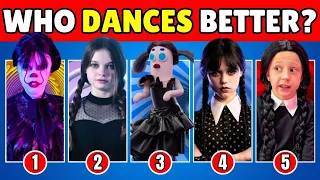 Who Dances Better? Wednesday Dance Edition 🖤💃 Salish Matter, Like Nastya, Skibidi