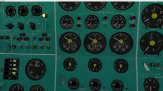 Felis TU-154M Engineering Panel Overview