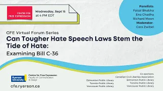 Can Tougher Hate Speech Laws Stem the Tide of Hate: Examining Bill C-36