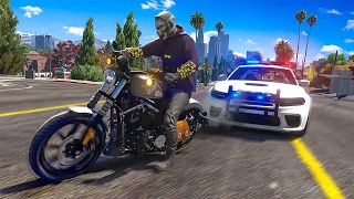 Bikers Escaping Cops In GTA 5 RP