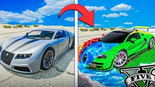 TRANSFORMO VEHICULOS a COCHES ELEMENTALES en GTA 5 (MODS) - ElChurches