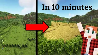 How to make HUGE farms in Minecraft fast using Worldedit #minecraft #tutorial