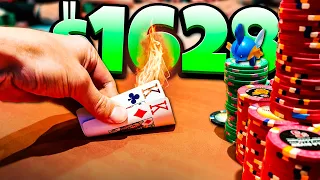 Maniac Player runs a $1600 BLUFF at my MEETUP GAME?! | Poker Vlog #265