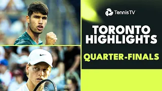 Alcaraz Plays Paul; Sinner Faces Monfils & More | Toronto 2023 Highlights Quarter-Finals