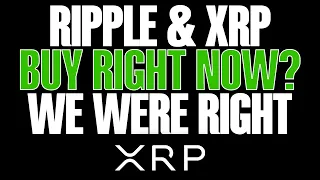 🚨RIPPLE XRP⚠️SHOULD YOU BUY XRP NOW🚨WE WERE RIGHT ABOUT XRP!