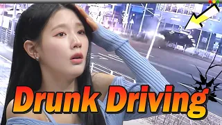 (G)I-DLE MIYEON's Dashcam Reaction : Drunk Driving Accident Compilation