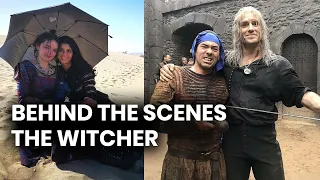 The Witcher Netflix Behind The Scenes Stunts And Images Collage - Part 2