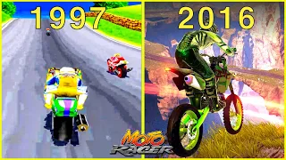 Moto Racer Game Evolution- 1997  - 2016(Moto Racer - Moto Racer 4)
