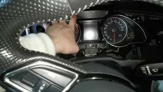 Audi A5 dash clocks removal