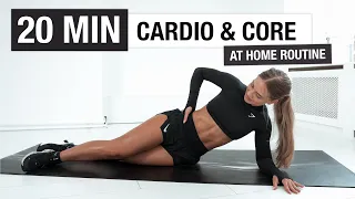 20 MIN TOTAL BODY CARDIO & AB WORKOUT - At Home - No Equipment