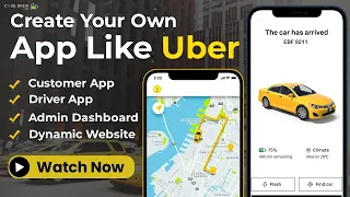 Build Your Own Taxi App Like Uber | Uber App Clone | White Label Uber App | Code Brew Labs