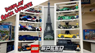 My LEGO Speed Champions Brick-Built Display Racks evolve once again!