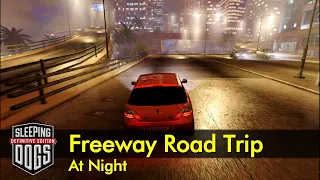 Hong Kong Freeway Road Trip (night, no music) | Sleeping Dogs - The Game Tourist