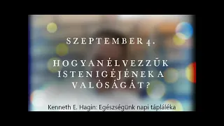 Kenneth E. Hagin: Szeptember (Egészségünk napi tápláléka)