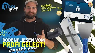 Wie verlegt man BODENFLIESEN? Die besten Tipps für Anfänger || ToolGroup