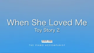 When She Loved Me - Randy Newman (Toy Story 2) - Piano Accompaniment (Karaoke)