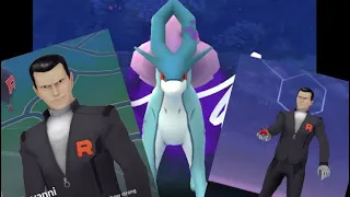 SHADOW SUICUNE IN POKÉMON GO!  GIOVANNI BATTLE AND DEFEAT ON FIRST ATTEMPT!