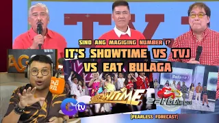 EAT BULAGA vs IT'S SHOWTIME vs TVJ ON TV5 (Quick Review + Fearless Forecast)