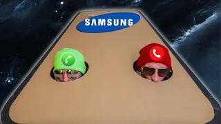 Samsung Galaxy S22 Prank Cardboard Incoming Call