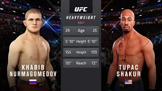 Khabib Nurmagomedov vs. Tupac Shakur (EA sports UFC 3) - CPU vs. CPU - Crazy UFC 👊🤪