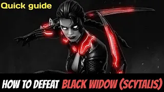 How to defeat Black widow Scytalis easily| Quick guide| - Marvel Contest of Champions