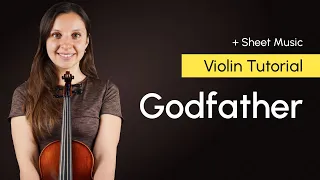 The Godfather Theme Violin Tutorial - Nino Rota Violin Lesson | Violin Cover + Sheet Music