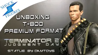 T-800 Premium Format Statue Unboxing & Review | Terminator 2 Judgement Day 3D – 1/4 Scale by DAMTOYS