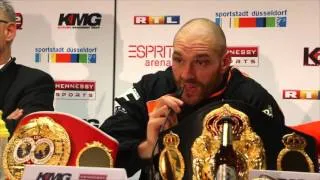 WLADIMIR KLITSCHKO v TYSON FURY - FULL POST FIGHT PRESS CONFERENCE / FROM DUSSELDORF, GERMANY