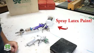 30 sec Fix to Spray Latex paint with a $10 HVLP Spray Paint Gun