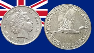 New Zealand $1 and $2 error coins