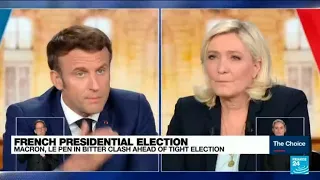 Macron and Le Pen clash on Russia in feisty debate ahead of presidential run-off • FRANCE 24