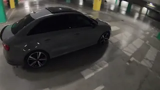 Audi RS3 NARDO GREY night ride, 266kmh,POV