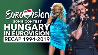🇭🇺 Hungary in Eurovision Song Contest (1994 - 2019 | RECAP Magyarország az Eurovízión)