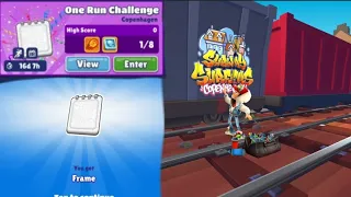 One Run Challange Frame in Copenhagen Rivals Subway Surfers