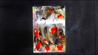 Интересная техника абстрактного рисования / Abstract paint art