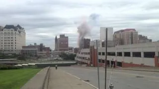 Albany NY downtown implosion 8/23/2014