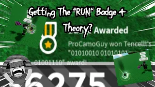 Getting The New "RUN" Badge And Glitch Glove + Theory? // Slap Battles Roblox