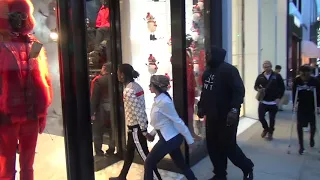 Cardi B and Off Set hit the shops of Rodeo Drive in Beverly Hills hand in hand