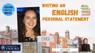 Oxford from the Inside #13: Writing a Personal Statement: English