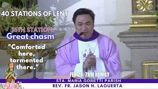 Homily by Fr. Jason H. Laguerta on February 29, 2024 (7:00 am Mass)