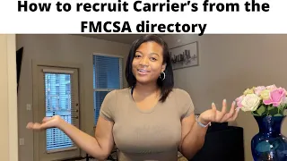 #FreightDispatching : How to locate the FMCSA directory to recruit Carrier's🍀 #Workfromhome