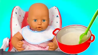 Baby Annabell Doll: Baby Doll Feeding Time & Pretend Play Cooking Toy Food for Baby Alive at Nursery