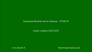 Diaporama Education Routière de la Jeunesse année scolaire 2022/2023