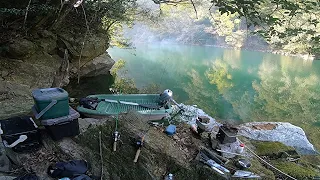 【Japanese countryside】Fishing and exploration A mirror-like river that reflects you【Solo survival】