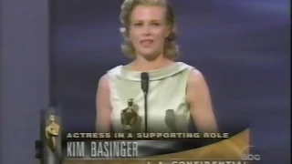 Kim Basinger winning Best Supporting Actress for L.A. Confidential