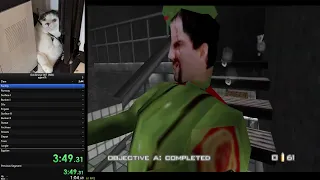 Goldeneye N64 (PC 60fps) 00 Agent Speedrun - M&K