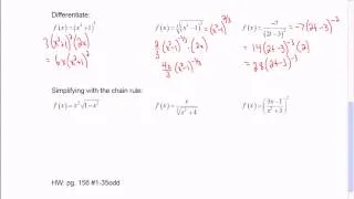 Mr Joyce - AP Calculus - Chain Rule Part I