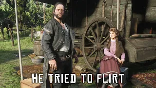 Kieran Tries To Flirt in Camp With Mary Beth - RDR2