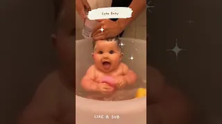 Cute Baby Bathing #shorts #JRCuteChannel